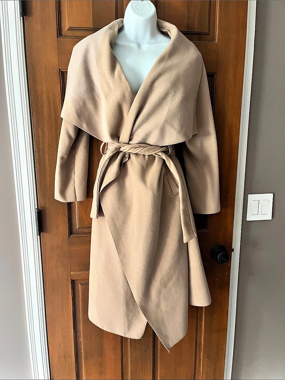 Wrap Trench Coat in Brown Size S/M Like New. Made in Italy